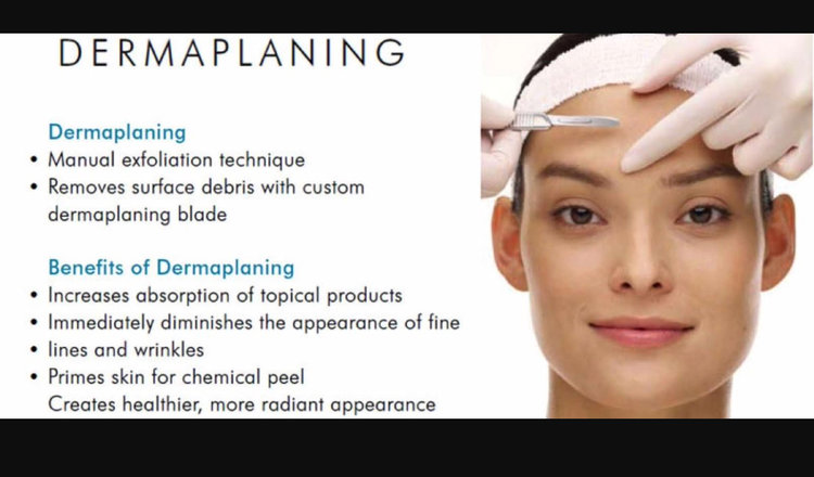 Dermaplaning facials 